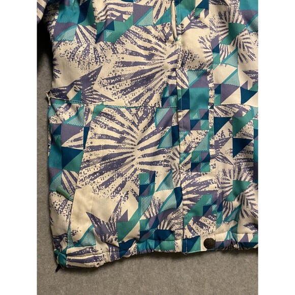 Liquid Venture Snowboard Jacket Girls Large Purple Teal Teen Geometric Insulated - Picture 5 of 16